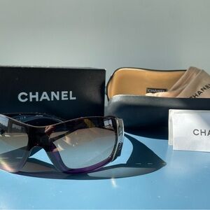 Chanel Purple Sunglasses